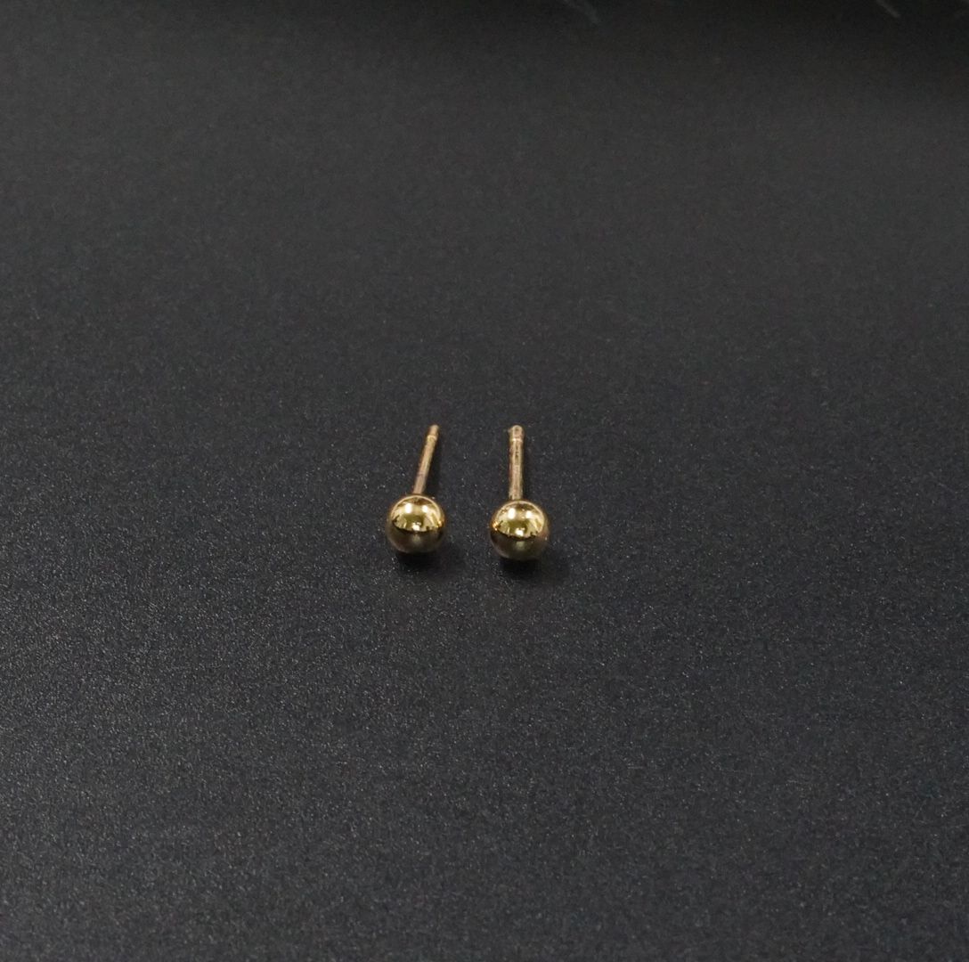 TOPO DORADO SENCILLO ACERO 4MM